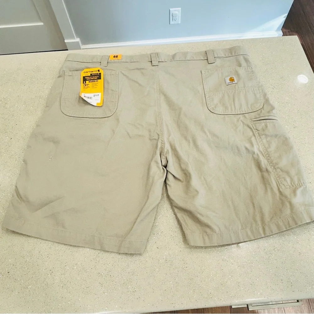 Carhartt Men’s Rugged Flex Relaxed Fit‎ Canvas Work Shorts, Tan, Size 44 - Picture 10 of 16
